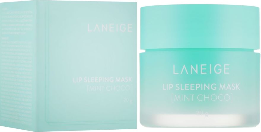 Купити Нічна відновлювальна маска для губ «М'ятний шоколад» LANEIGE Lip Sleeping Mask EX [Mint Choco] на LovelyBunny.com.ua