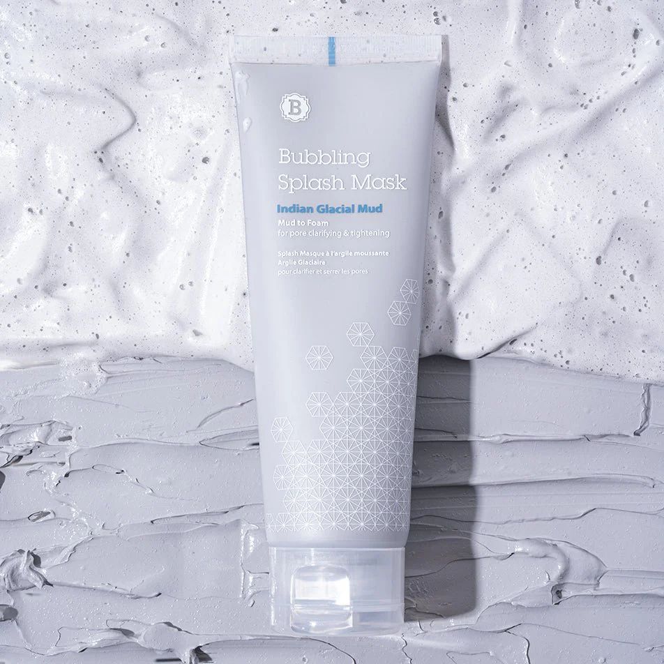 Купити Бульбашкова глиняна сплеш-маска BLITHE Bubbling Splash Mask Indian Glacial Mud на LovelyBunny.com.ua