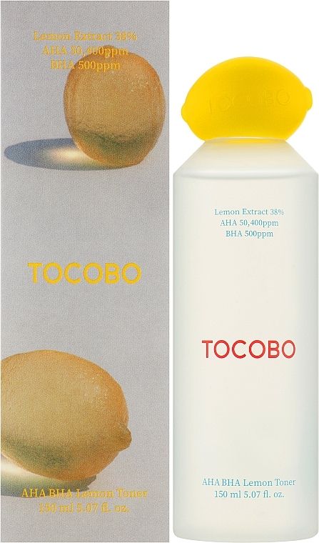 Купити Оновлювальний тонер з лимоном та AHA/BHA кислотами TOCOBO AHA BHA Lemon Toner на LovelyBunny.com.ua