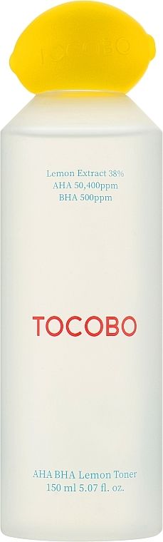 Купити Оновлювальний тонер з лимоном та AHA/BHA кислотами TOCOBO AHA BHA Lemon Toner на LovelyBunny.com.ua