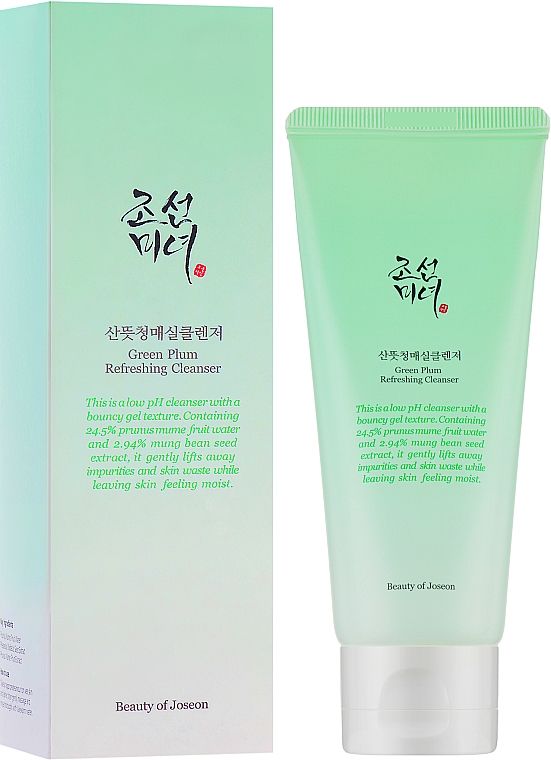 Купити Очищувальний гель для вмивання з зеленою сливою Beauty of Joseon Green Plum Refreshing Cleanser на LovelyBunny.com.ua