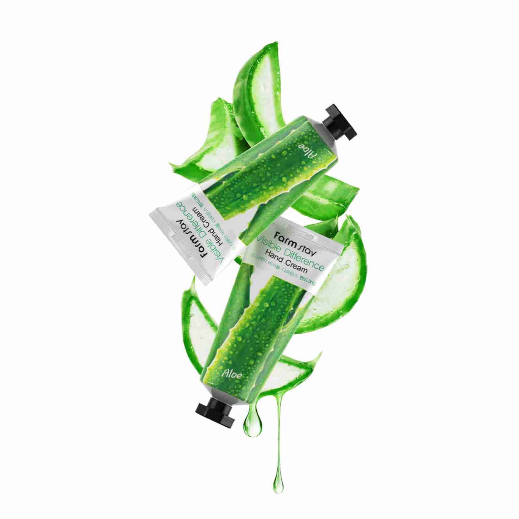Купити Крем для рук з екстрактом алое FarmStay Visible Difference Hand Cream Aloe на LovelyBunny.com.ua
