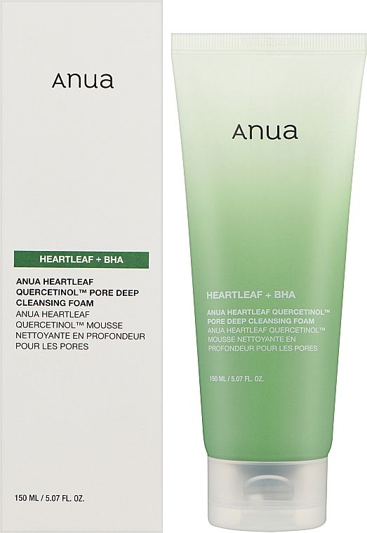 Купити Пінка для глибокого очищення пор (мініатюра) Anua Heartleaf Quercetinol Pore Deep Cleansing Foam на LovelyBunny.com.ua
