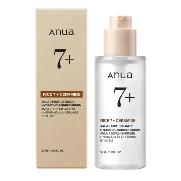 Купити Керамідна сироватка для зміцнення шкірного бар’єру Anua Rice 7 Ceramide Hydrating Barrier Serum на LovelyBunny.com.ua