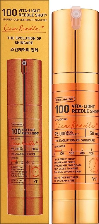 Купити Сироватка з мікроголками та вітаміном С для сяйва шкіри VT Cosmetics Vita-Light Reedle Shot 100 на LovelyBunny.com.ua