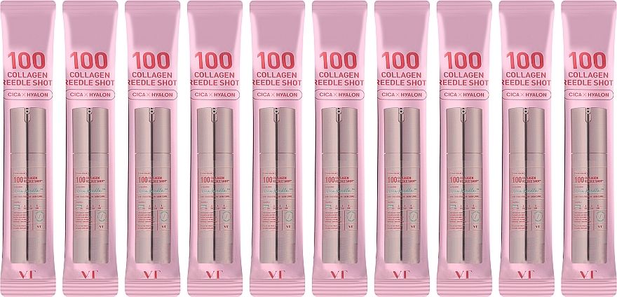 Купити Зміцнювальна сироватка-бустер із колагеном та мікроголками VT Cosmetics 100 Collagen Reedle Shot на LovelyBunny.com.ua
