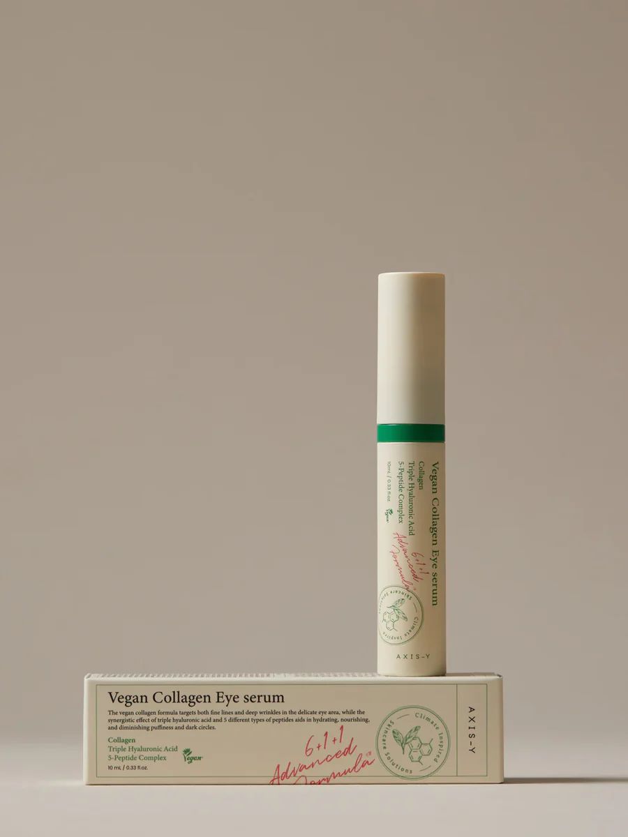 Купити Веганська зволожуюча сироватка під очі з колагеном AXIS-Y Vegan Collagen Eye Serum на LovelyBunny.com.ua