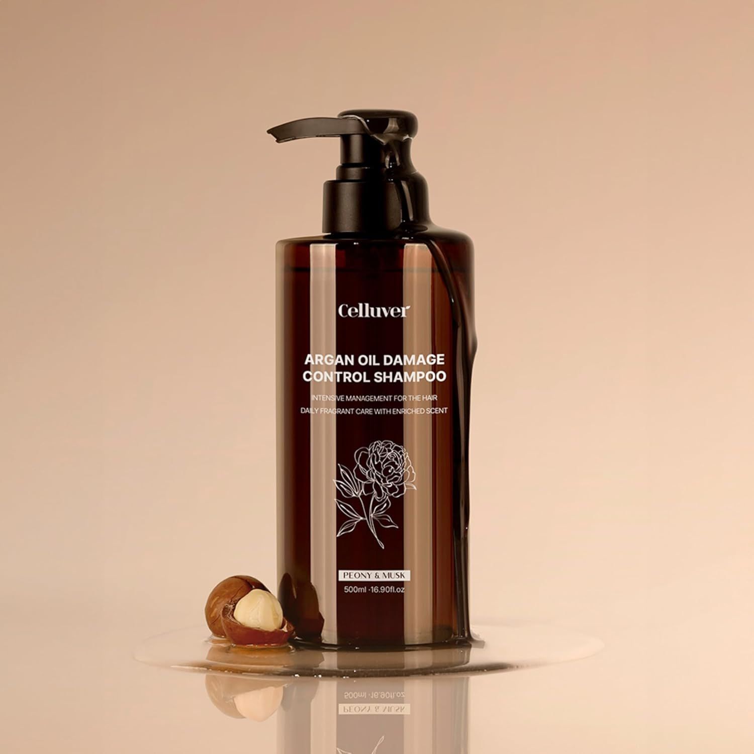 Купити Шампунь із колагеном і кератином для ослабленого волосся Celluver Argan Oil Damage Control Shampoo на LovelyBunny.com.ua