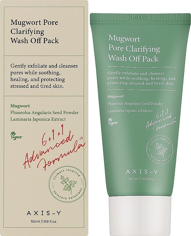 Купити Глиняна маска з полином для проблемної шкіри AXIS-Y Mugwort Pore Clarifying Wash Off Pack на LovelyBunny.com.ua