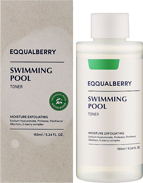 Купити Зволожувально-відлущувальний тонік для обличчя EQQUALBERRY Swimming Pool Toner на LovelyBunny.com.ua