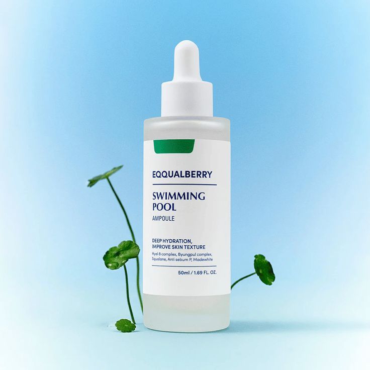 Купити Зволожувально-заспокійлива ампула для обличчя EQQUALBERRY Swimming Pool Ampoule на LovelyBunny.com.ua