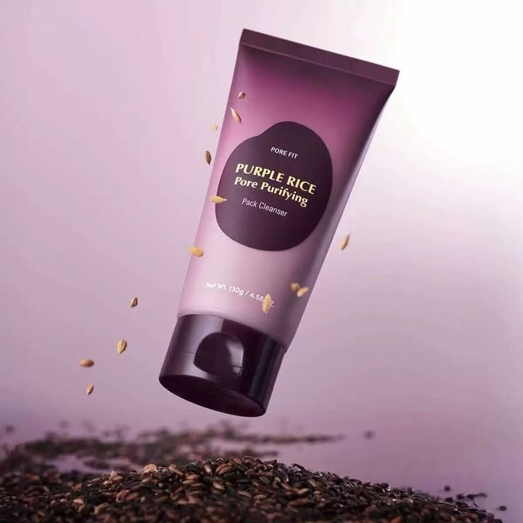Купити Очищувальна паста для вмивання обличчя EQQUALBERRY Purple Rice Pore Purifying Pack Cleanser на LovelyBunny.com.ua