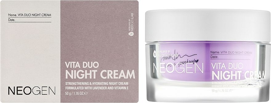 Купити Зволожувально-живильний нічний крем для обличчя NEOGEN Dermalogy Vita Duo Night Cream на LovelyBunny.com.ua