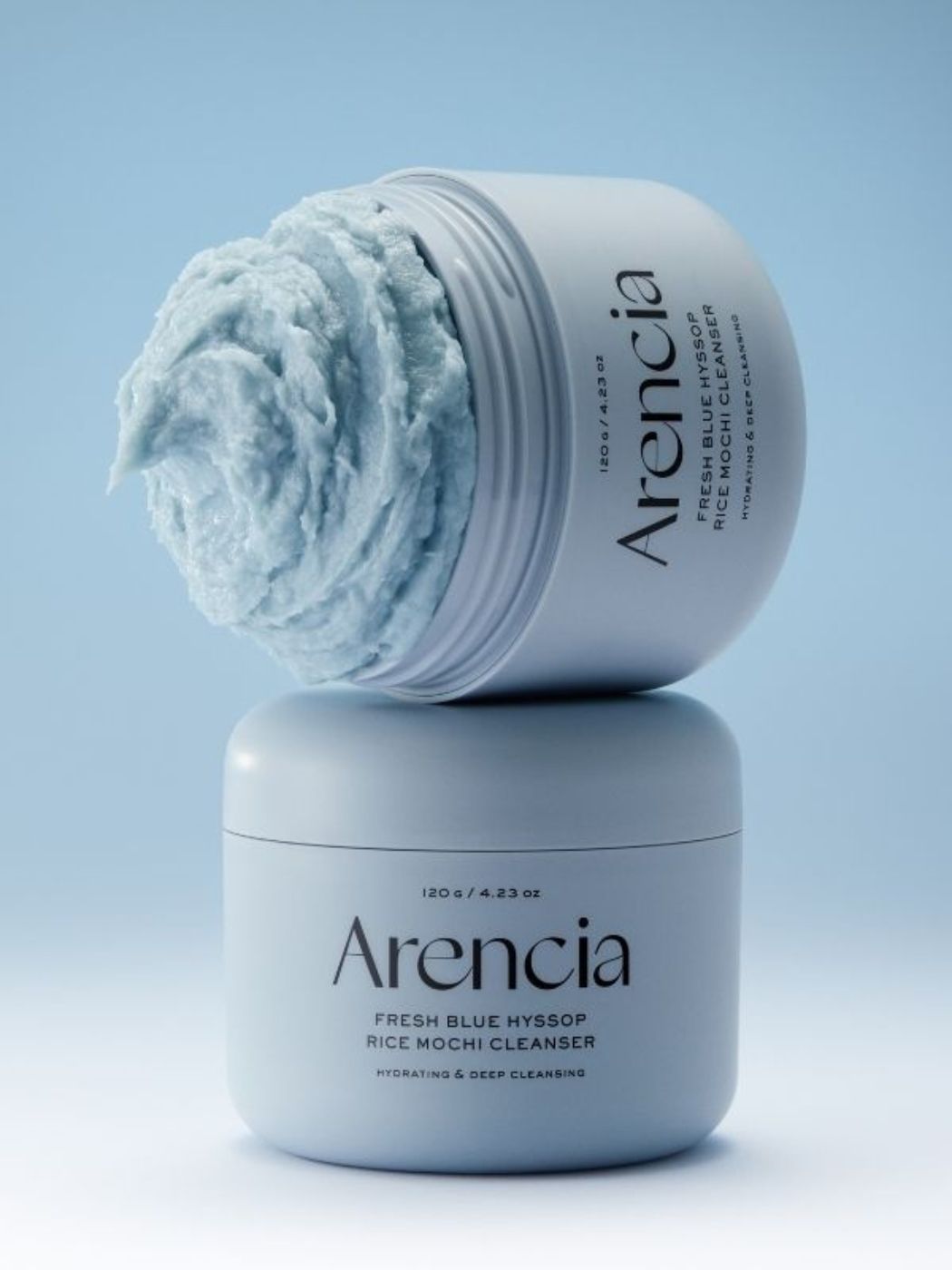 Купити Зволожувальна паста для вмивання обличчя з рисом Arencia Blue Hyssop Rice Mochi Cleanser на LovelyBunny.com.ua
