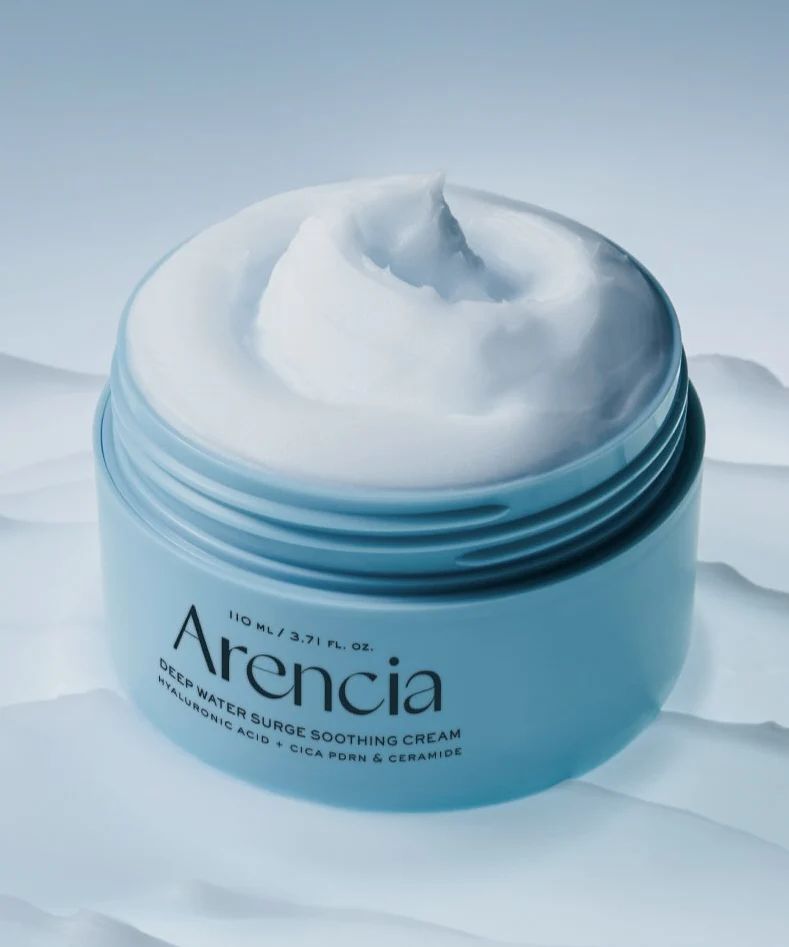 Купити Заспокійливий крем із пептидами, керамідами та ферментами Arencia Deep Water Surge Soothing Cream на LovelyBunny.com.ua