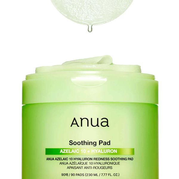 Купити Тонер-педи проти почервонінь з азелаїновою кислотою Anua Azelaic 10 Hyaluron Redness Soothing Pad на LovelyBunny.com.ua