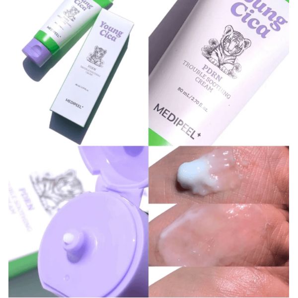 Купити Заспокійливий крем для обличчя з центеллою та PDRN MEDI-PEEL Young Cica PDRN Trouble Soothing Cream на LovelyBunny.com.ua