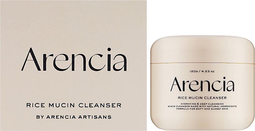 Купити Освітлювально-зволожувальна паста для вмивання обличчя Arencia Rice Mucin Cleanser на LovelyBunny.com.ua