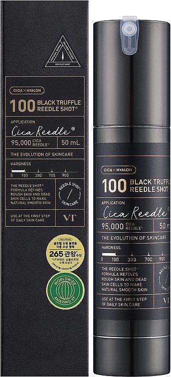 Купити Поживна бустер-сироватка з мікроголками та чорним трюфелем VT Cosmetics Black Truffle Reedle Shot 100 на LovelyBunny.com.ua