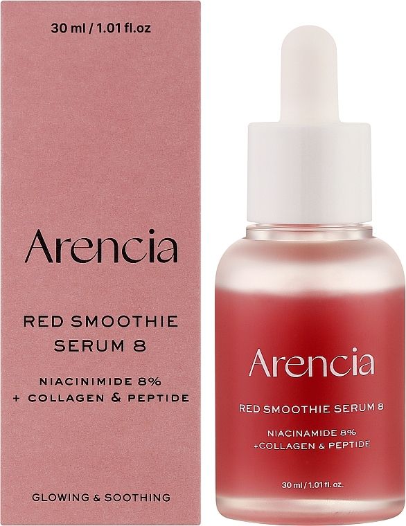 Купити Сироватка для обличчя з ніацинамідом Arencia Fresh Red Smoothie Serum 8 на LovelyBunny.com.ua